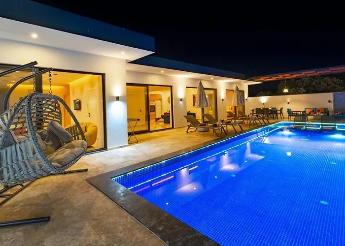 Villa Patara 3 Bedroom With Private Pool Hot Tub Kalkan